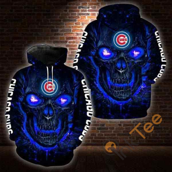 Lava Skull Chicago Cubs Hoodie 3d