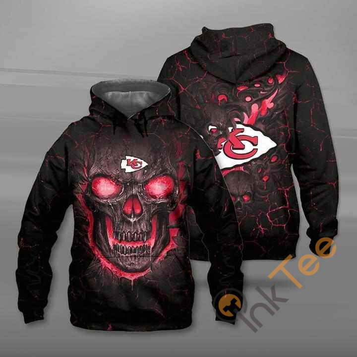 Lava Skull Kansas City Chiefs Hoodie 3d 2 Lava Skull Kansas City Chiefs Hoodie 3d