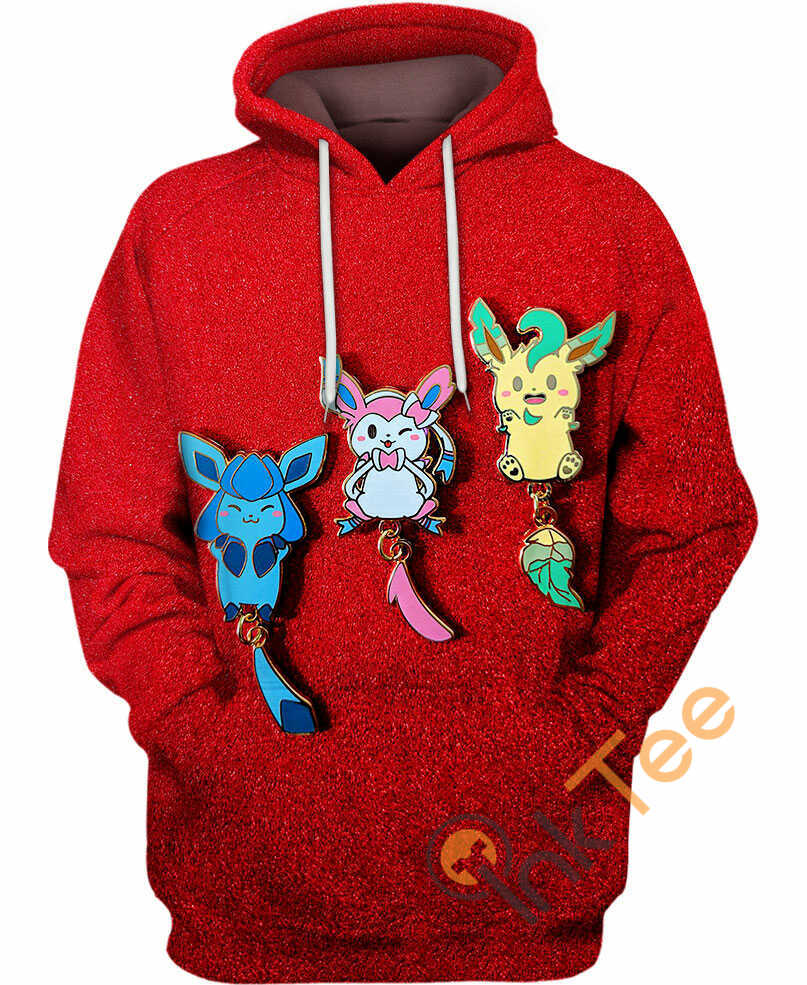 Leafeon Sylveon Glaceon Hoodie 3D
