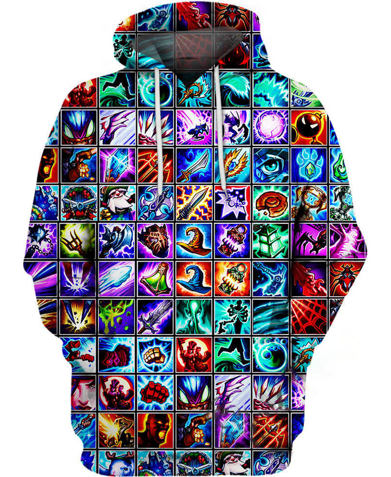 League Of Legends Icons Hoodie 3D