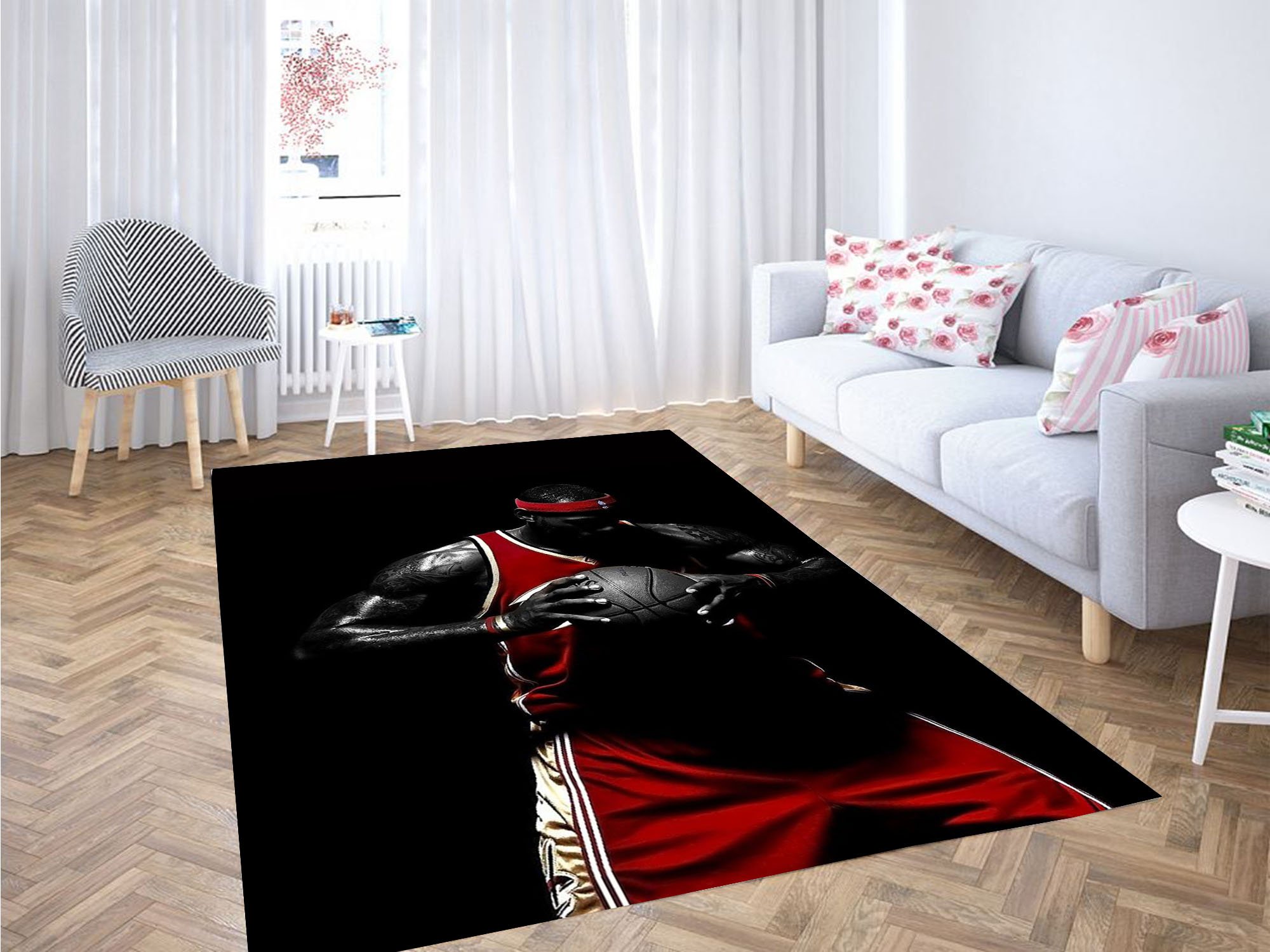 Lebron James Player Nba Carpet Rug