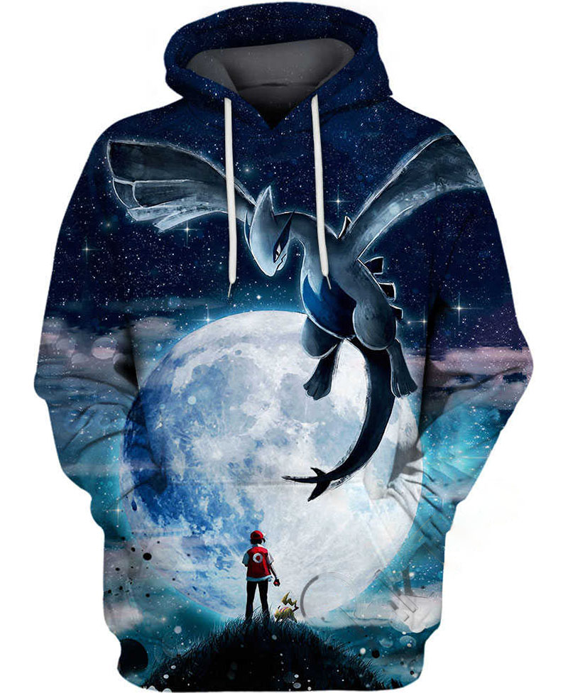 Legend Lugia Pokemon Hoodie 3D