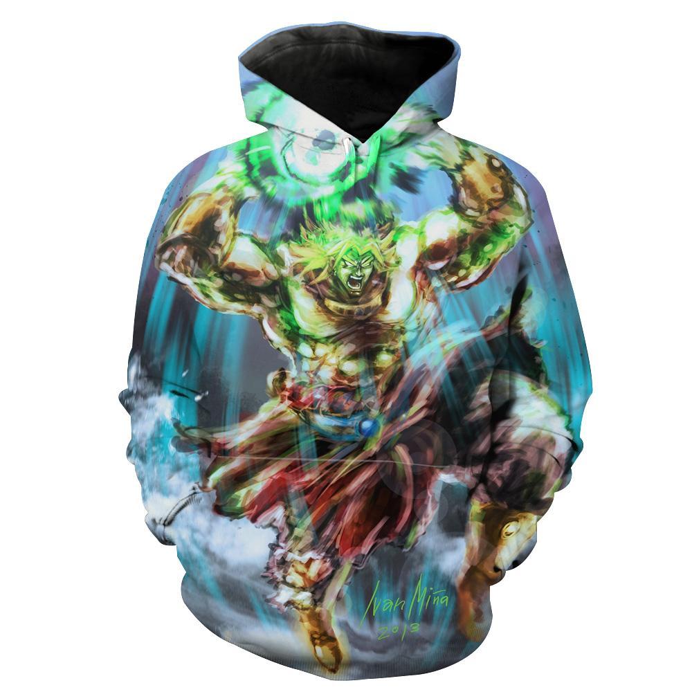 Legendary Super Saiyan Broly Dragon Ball Z Broly Hoodie 3D 1 Legendary Super Saiyan Broly Dragon Ball Z Broly Hoodie 3D