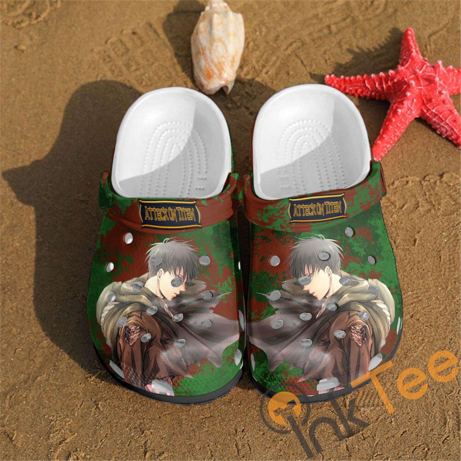 Levi Ackerman Anime Custom Best Seller Crocs Clog Shoes 4 Levi Ackerman Anime Custom Best Seller Crocs Clog Shoes