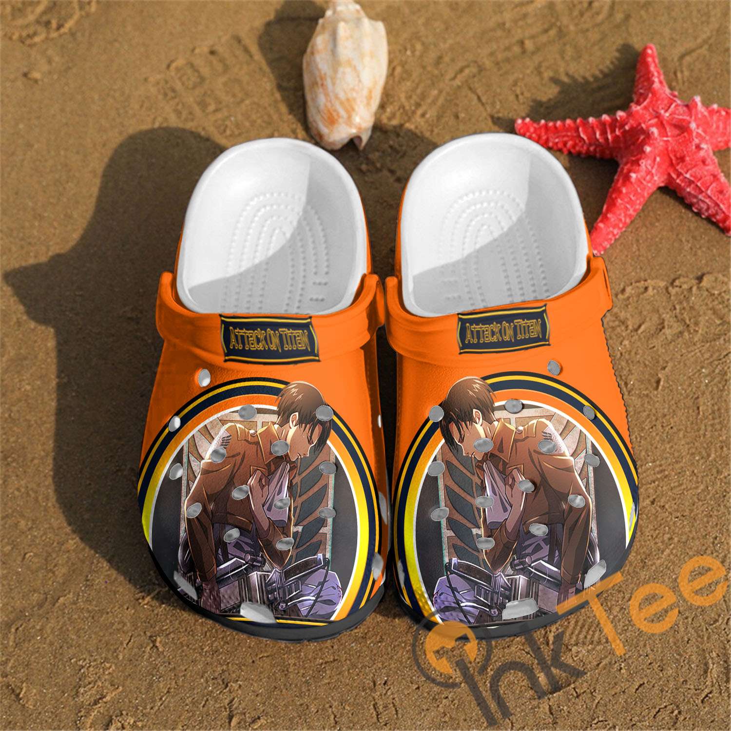 Levi Ackerman Anime Custom Crocs Clog Shoes