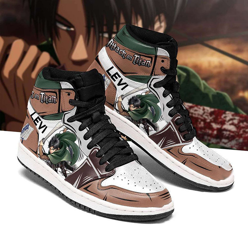 Levi Ackerman Attack On Titan Friend Gifts Air Jordan Shoes