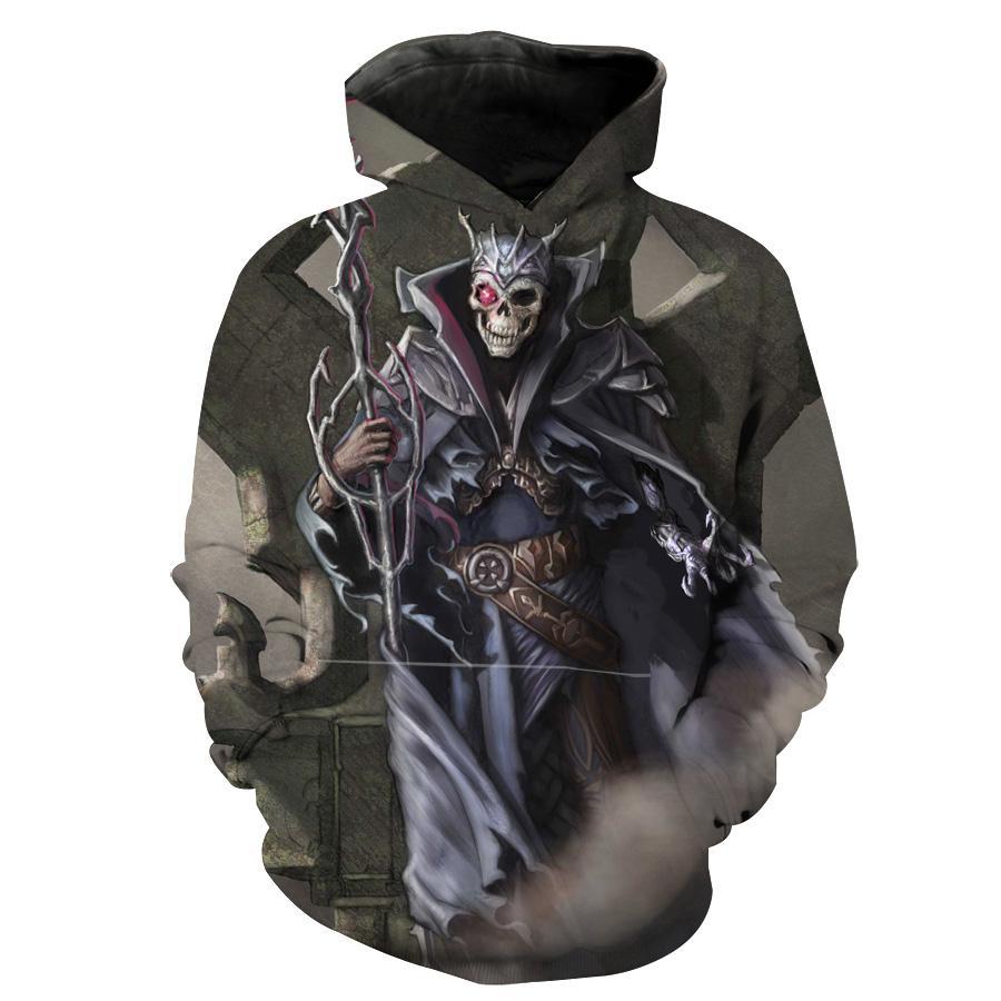 Lich Undead Fantasy Ands Hoodie 3D