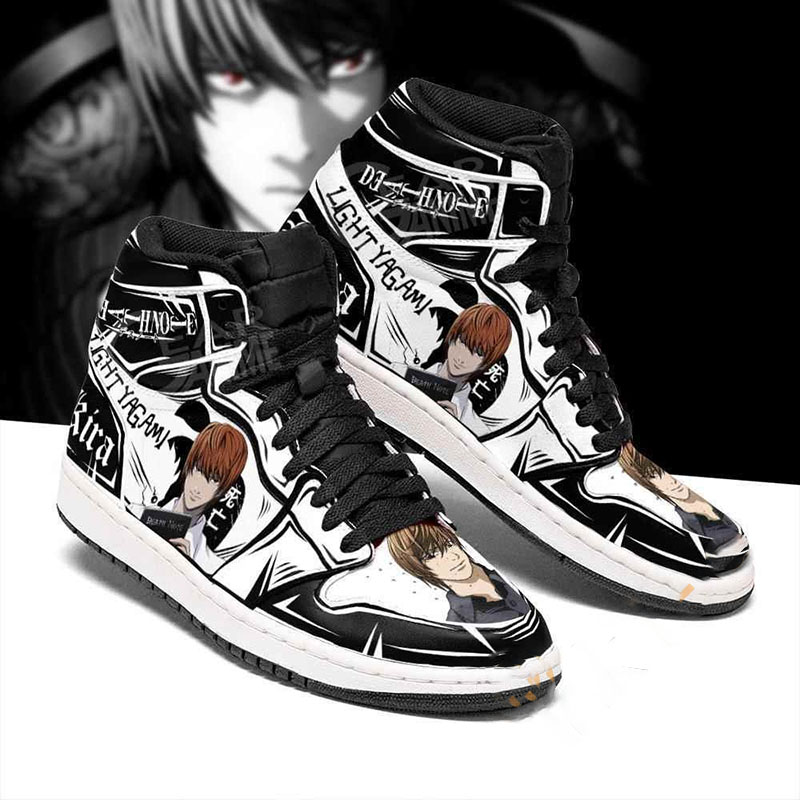 Light Yagami Custom Death Note Sneakers Anime Air Jordan Shoes 11 Light Yagami Custom Death Note Sneakers Anime Air Jordan Shoes