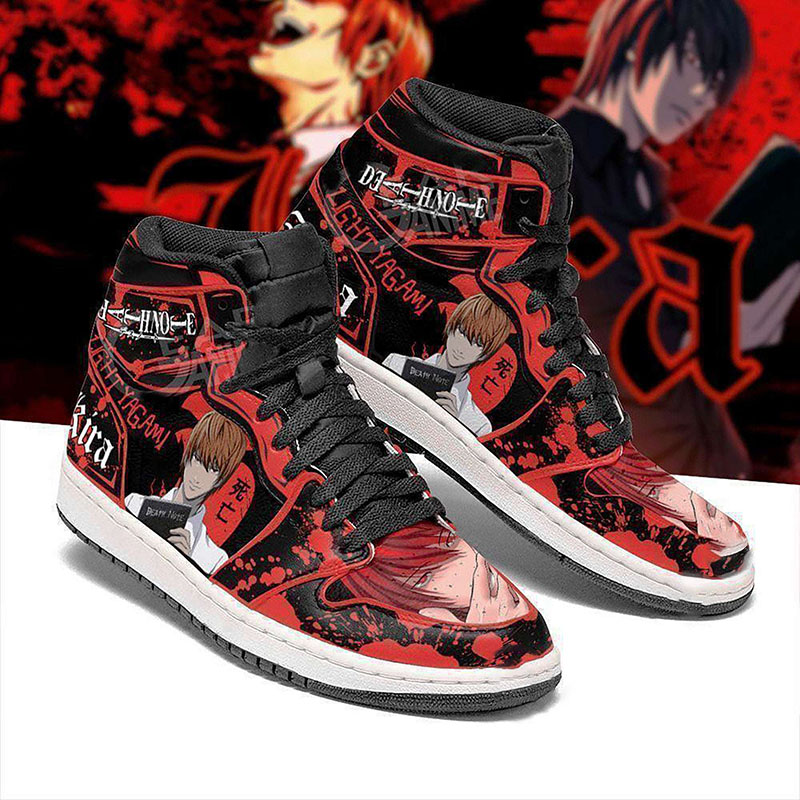 Light Yagami Death Note Anime Personalized Custom Air Jordan Shoes 2 Light Yagami Death Note Anime Personalized Custom Air Jordan Shoes