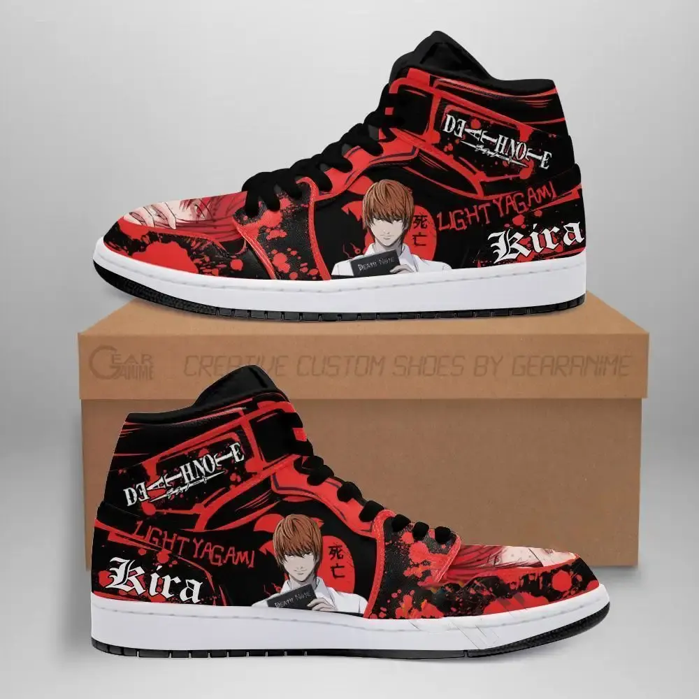 Light Yagami Red Custom Death Note Anime Amazon Air Jordan Shoes