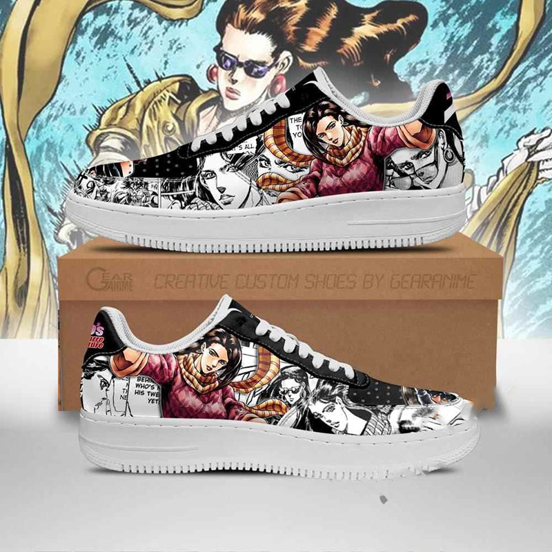 Lisa Lisa Manga Style Jojo's Anime Nike Air Force Shoes 11 Lisa Lisa Manga Style Jojo’s Anime Nike Air Force Shoes