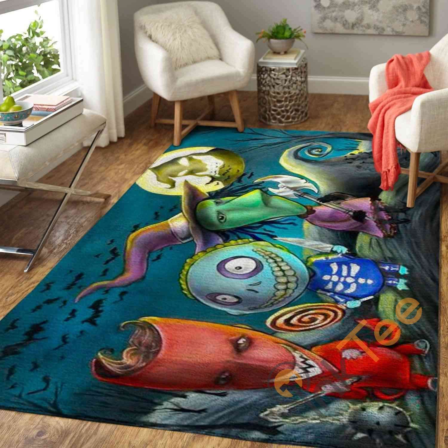 Lock Shock Barrel Oogie’s Boys The Nightmare Before Christmas Halloween Area Rug