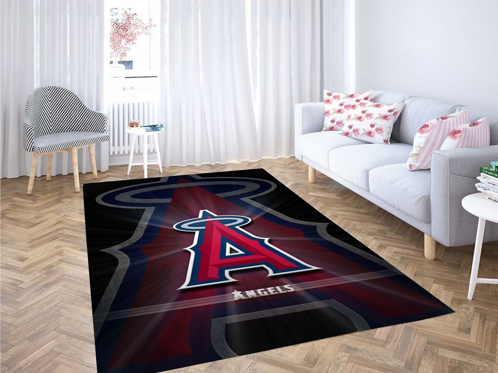 Los Angeles Angels Logo Living Room Modern Carpet Rug 1 Los Angeles Angels Logo Living Room Modern Carpet Rug