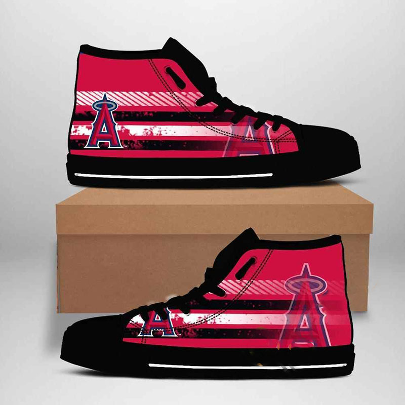 Los Angeles Angels Mlb Baseball High Top Shoes