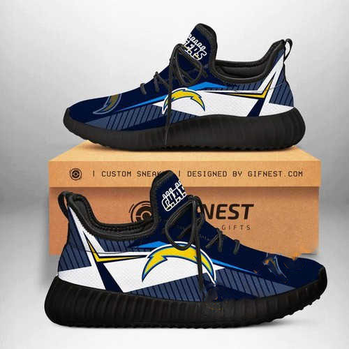 Los Angeles Chargers Football Customize Yeezy Boost 1 Los Angeles Chargers Football Customize Yeezy Boost
