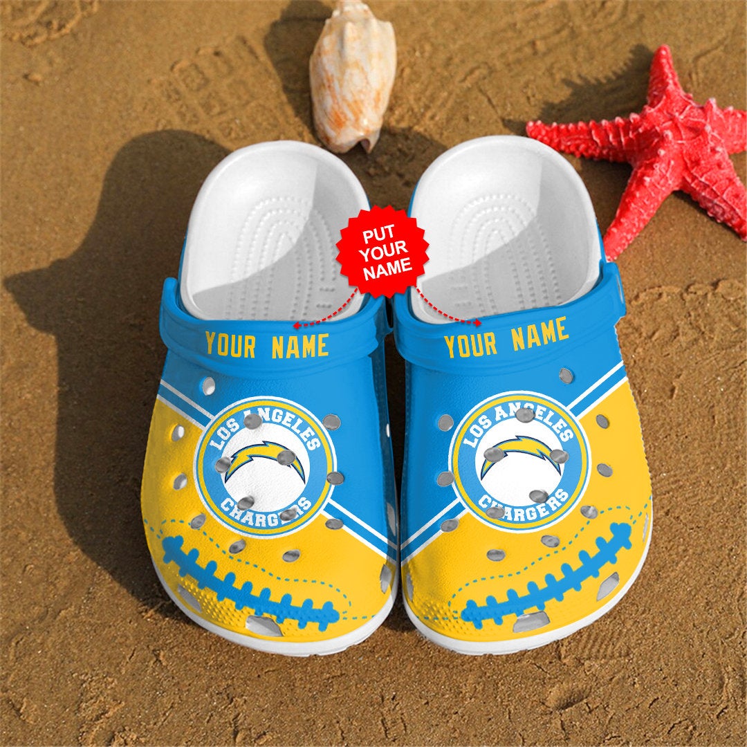 Los Angeles Chargers Personalized Custom For Nfl Fans Crocs Clog Shoes 2 Los Angeles Chargers Personalized Custom For Nfl Fans Crocs Clog Shoes