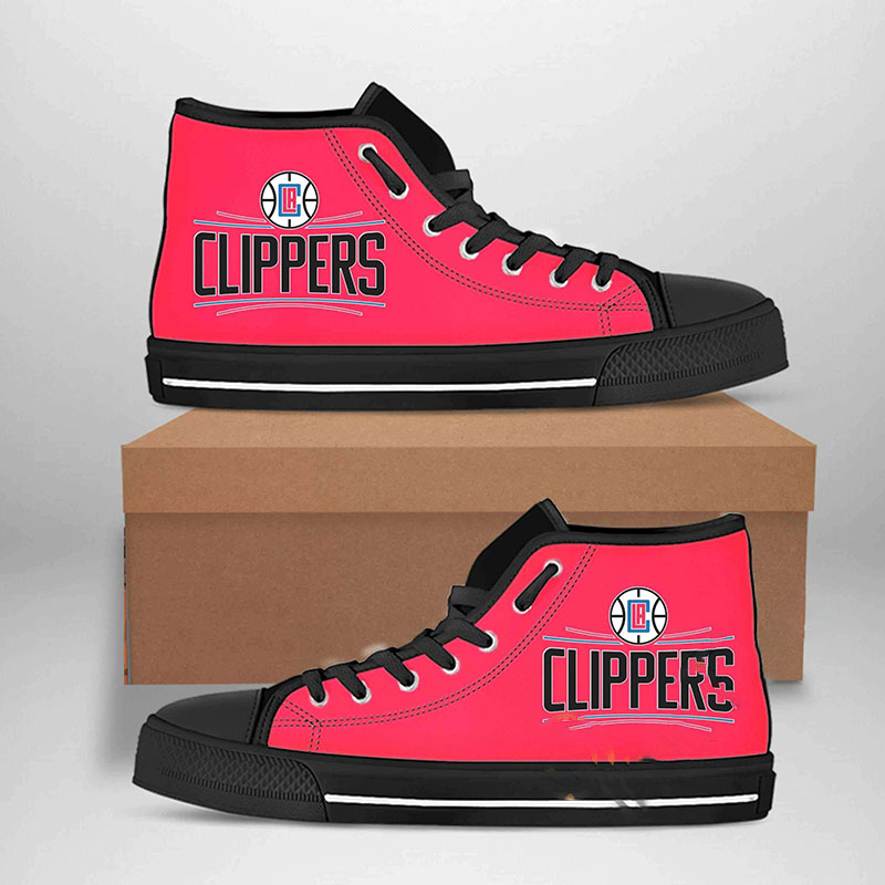 Los Angeles Clippers Nba Basketball High Top Shoes