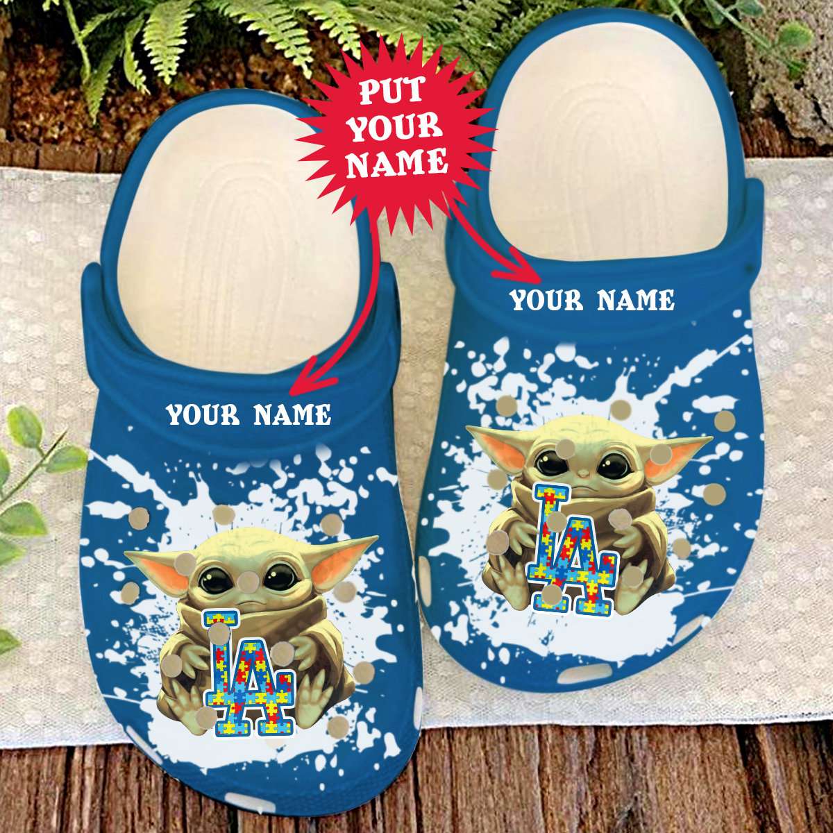 MLB Los Angeles Dodgers Custom Name Crocs Clog Shoes