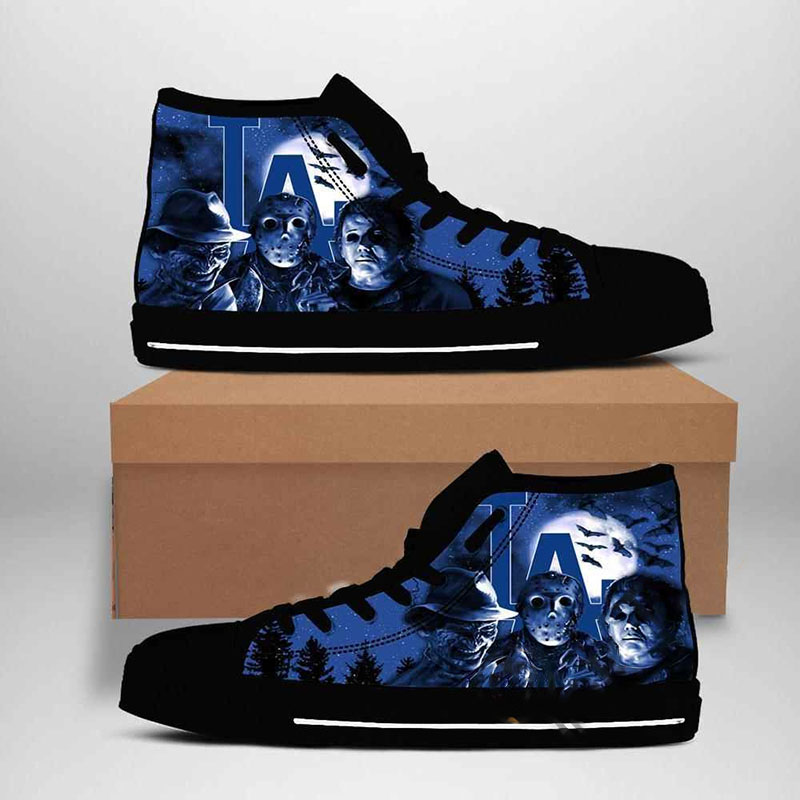 3D Los Angeles Dodgers MLB Baseball High Top Shoes