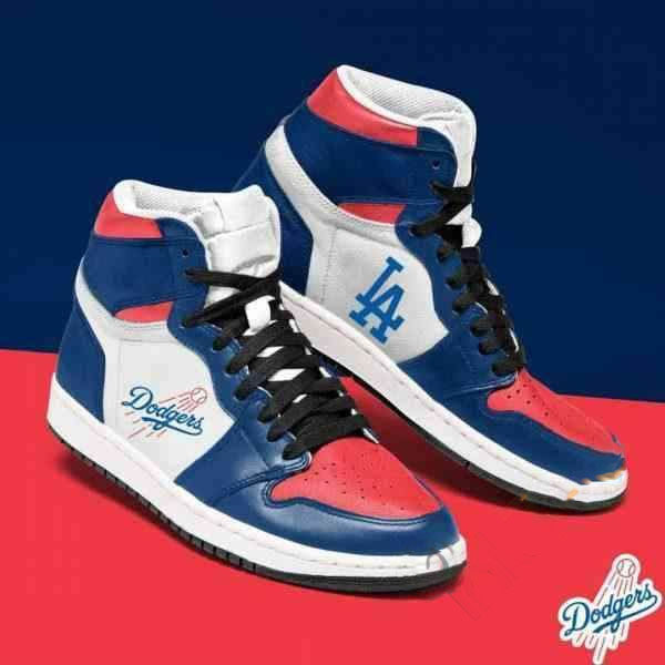 Los Angeles Dodgers MLB Baseball Custom Air Jordan Shoes