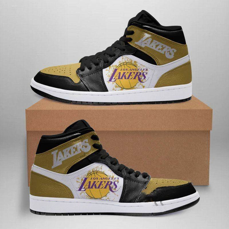 Los Angeles Lakers Nba Custom Air Jordan Shoes