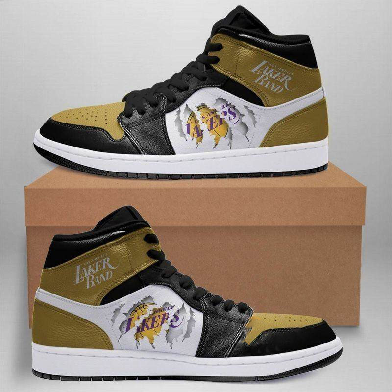 Los Angeles Lakers Nba Custom Air Jordan Shoes