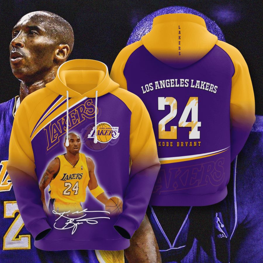 Los Angeles Lakers Custom Hoodie 3D 12 Los Angeles Lakers Custom Hoodie 3D