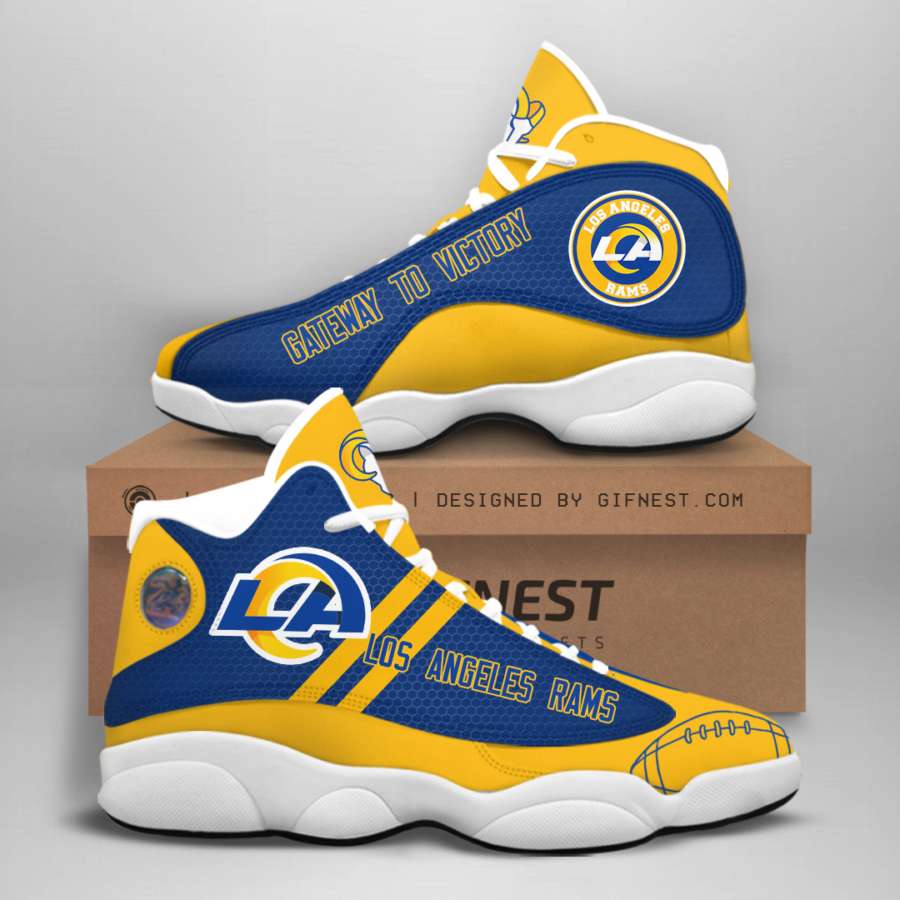 Los Angeles Rams Custom Air Jordan Shoes 5 Los Angeles Rams Custom Air Jordan Shoes