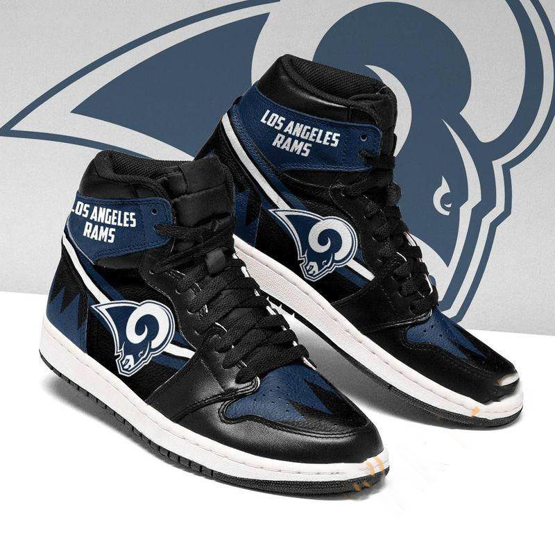 Los Angeles Rams Custom Sneaker Air Jordan Shoes 7 Los Angeles Rams Custom Sneaker Air Jordan Shoes