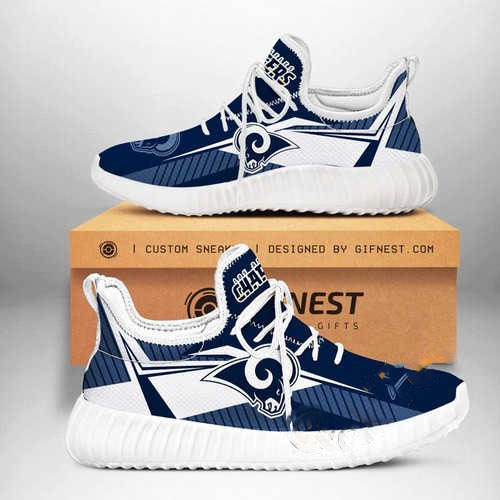 Los Angeles Rams Football Team Customize Yeezy Boost
