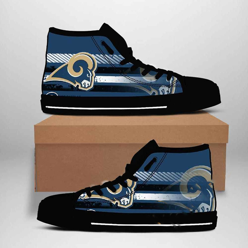 Los Angeles Rams Nfl Football High Top Shoes