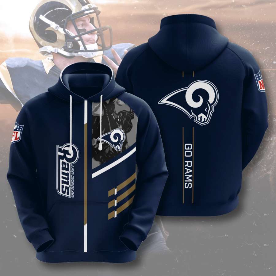 Los Angeles Rams Custom Hoodie 3D 2 Los Angeles Rams Custom Hoodie 3D
