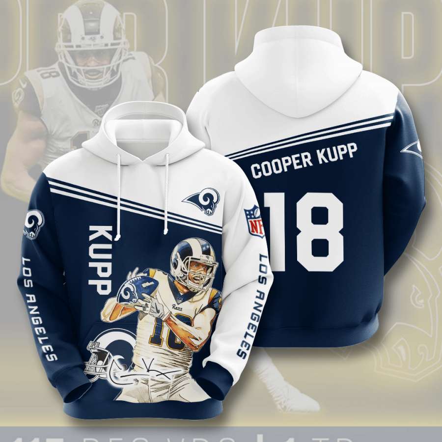 Los Angeles Rams Custom Hoodie 3D 9 Los Angeles Rams Custom Hoodie 3D