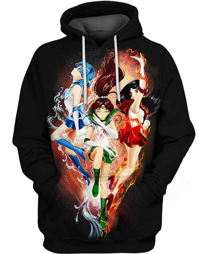 Lovely Guardians Sailor Moon Hoodie 3D 4 Lovely Guardians Sailor Moon Hoodie 3D