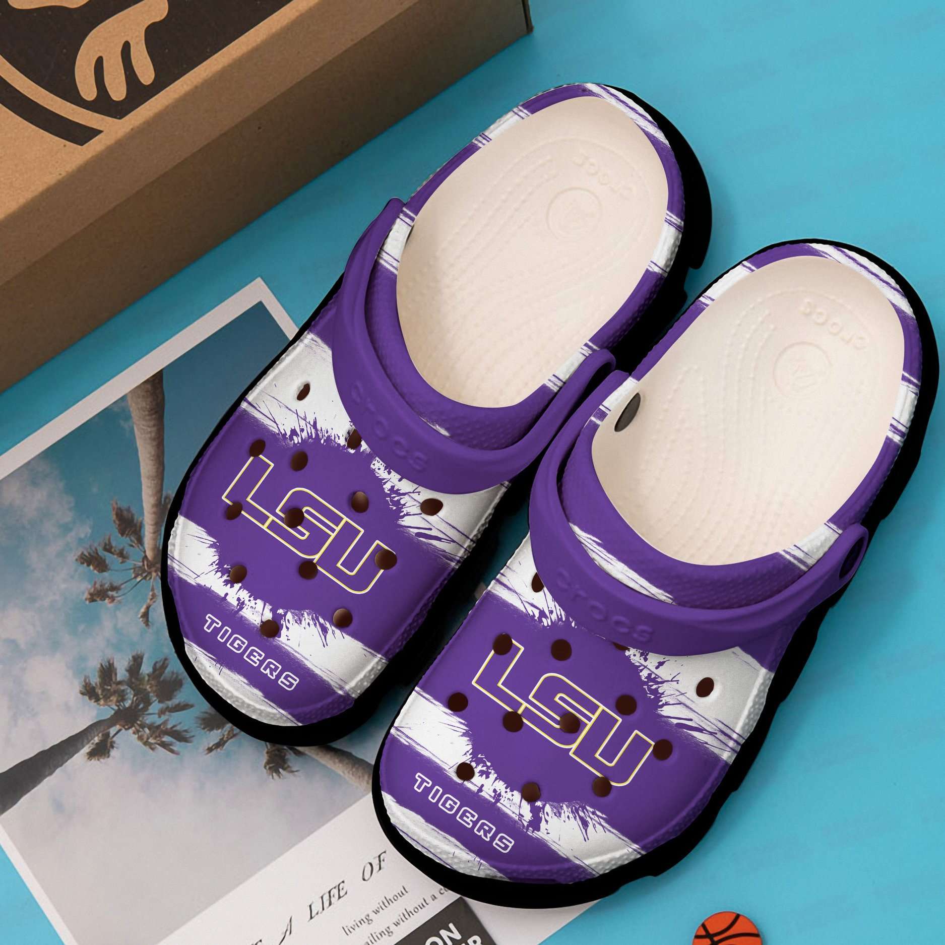 Lsu Tigers Crocs Clog Shoes 2 Lsu Tigers Crocs Clog Shoes