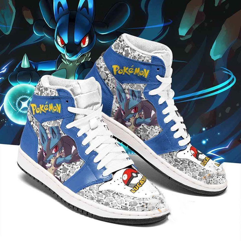 Lucario Cute Pokemon Sneakers Air Jordan Shoes