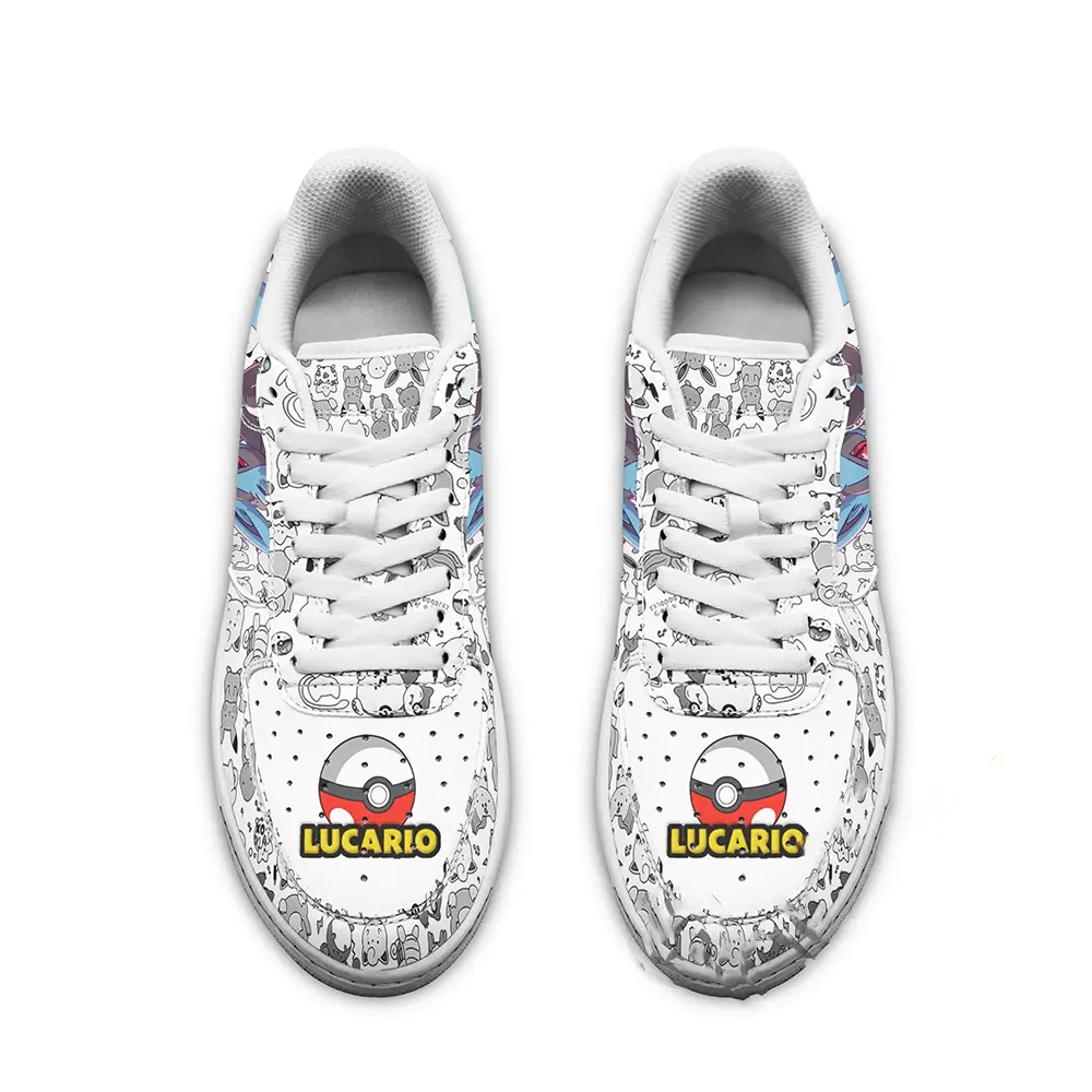 Lucario Pokemon Fan Gift Idea Amazon Nike Air Force Shoes 8 Lucario Pokemon Fan Gift Idea Amazon Nike Air Force Shoes