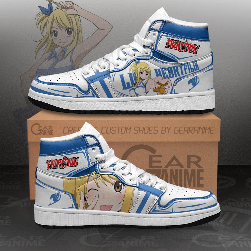 Lucy Heartfilia Sneakers Fairy Tail Anime Air Jordan Shoes