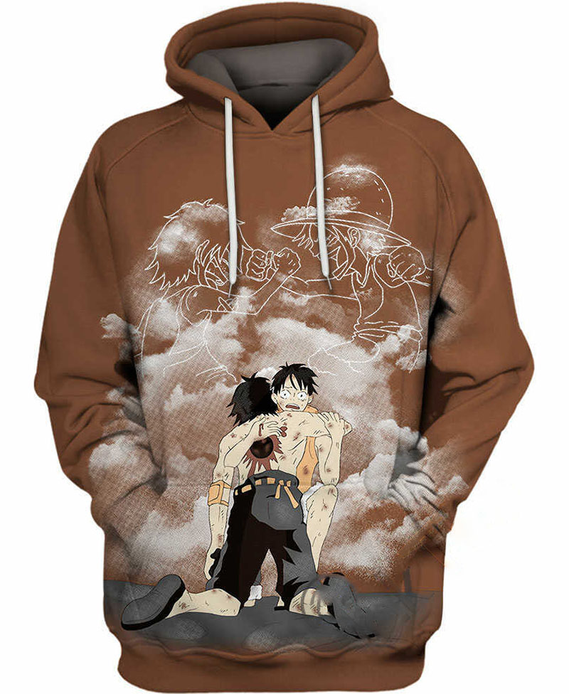 Luffy And Ace Hoodie 3D