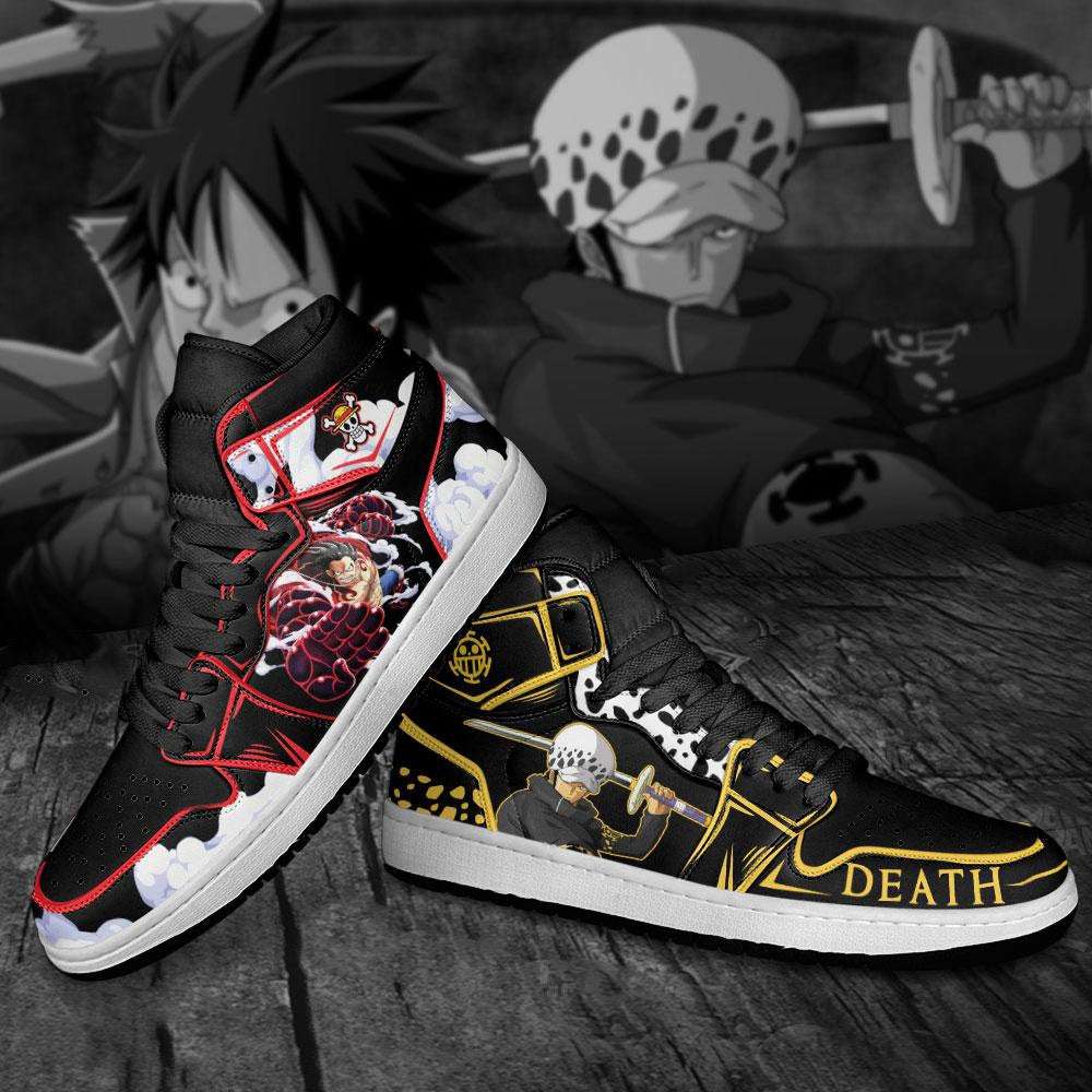 Luffy And Trafalgar Law One Piece Air Jordan Shoes 12 Luffy And Trafalgar Law One Piece Air Jordan Shoes