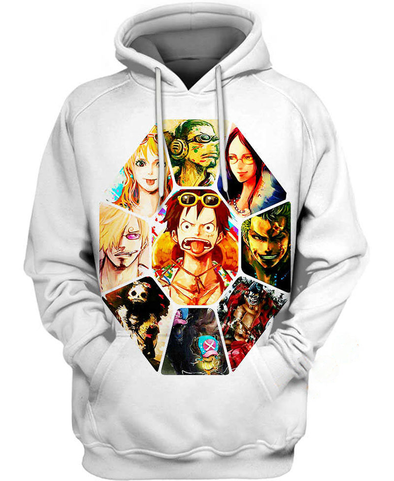 Luffy Crew Hoodie 3D 2 Luffy Crew Hoodie 3D