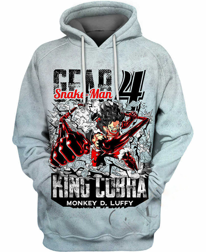 Luffy King Cobra Hoodie 3D