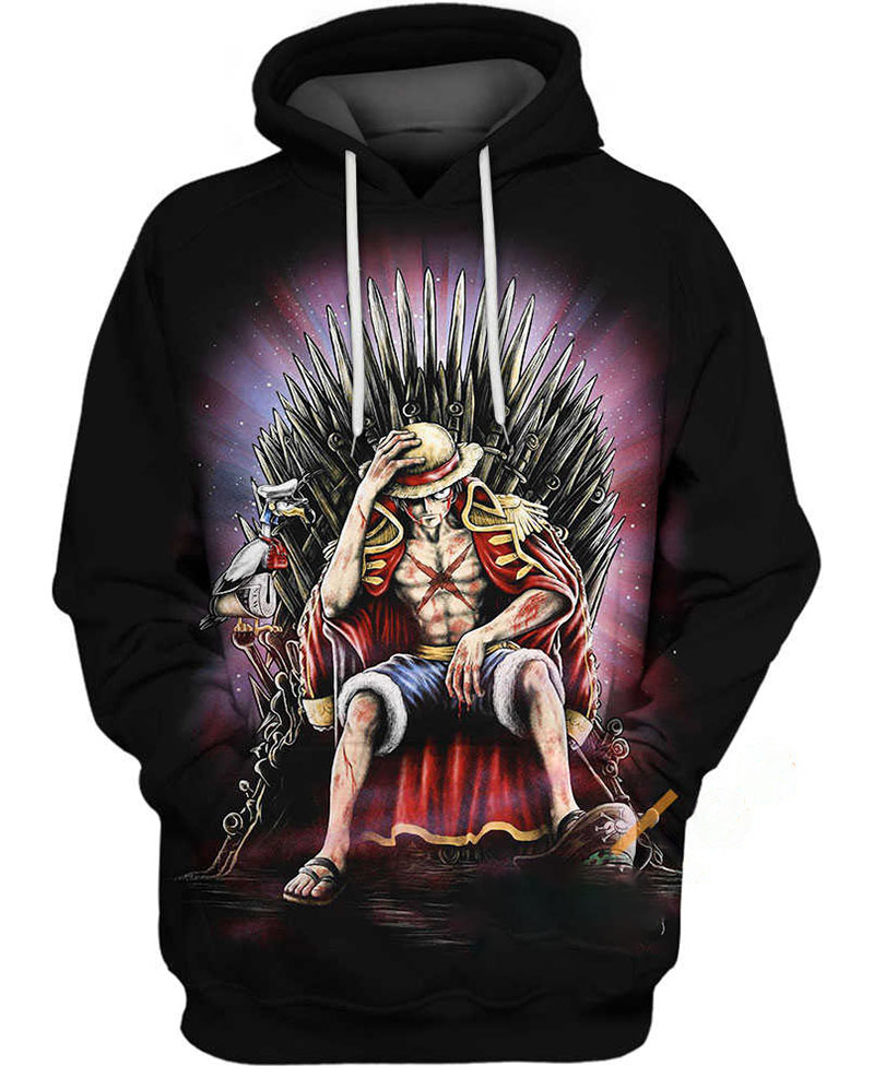 Luffy King Of Pirates Hoodie 3D 12 Luffy King Of Pirates Hoodie 3D