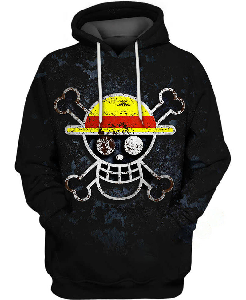 Luffy Skull Hoodie 3D