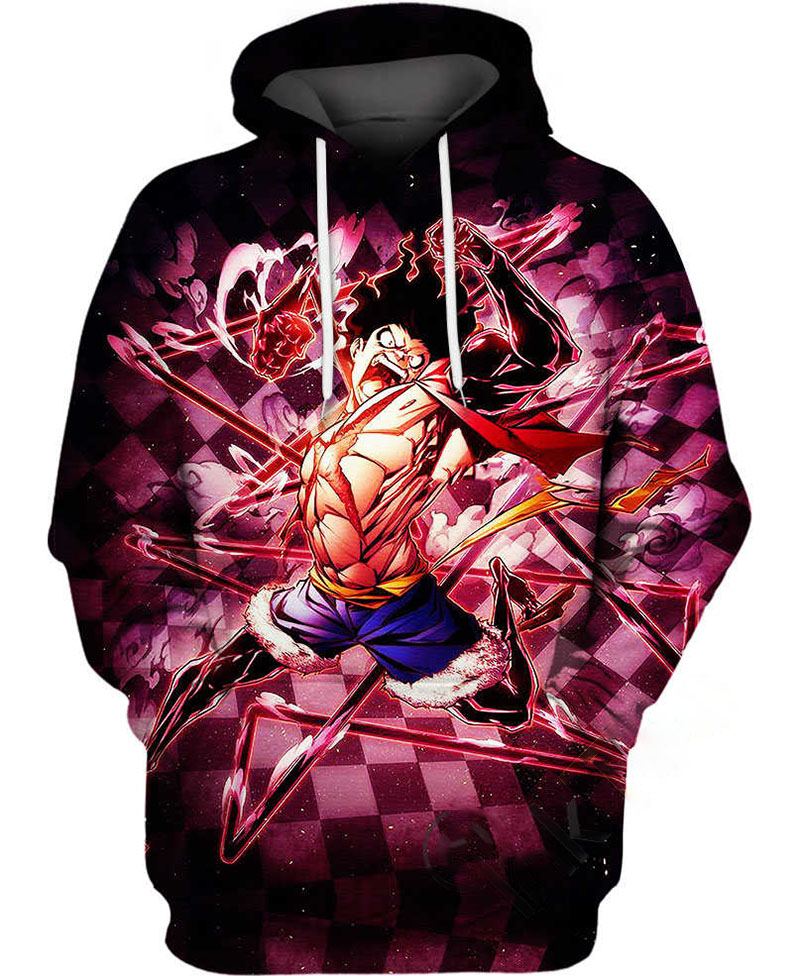 Luffy Snakeman Hoodie 3D 2 Luffy Snakeman Hoodie 3D