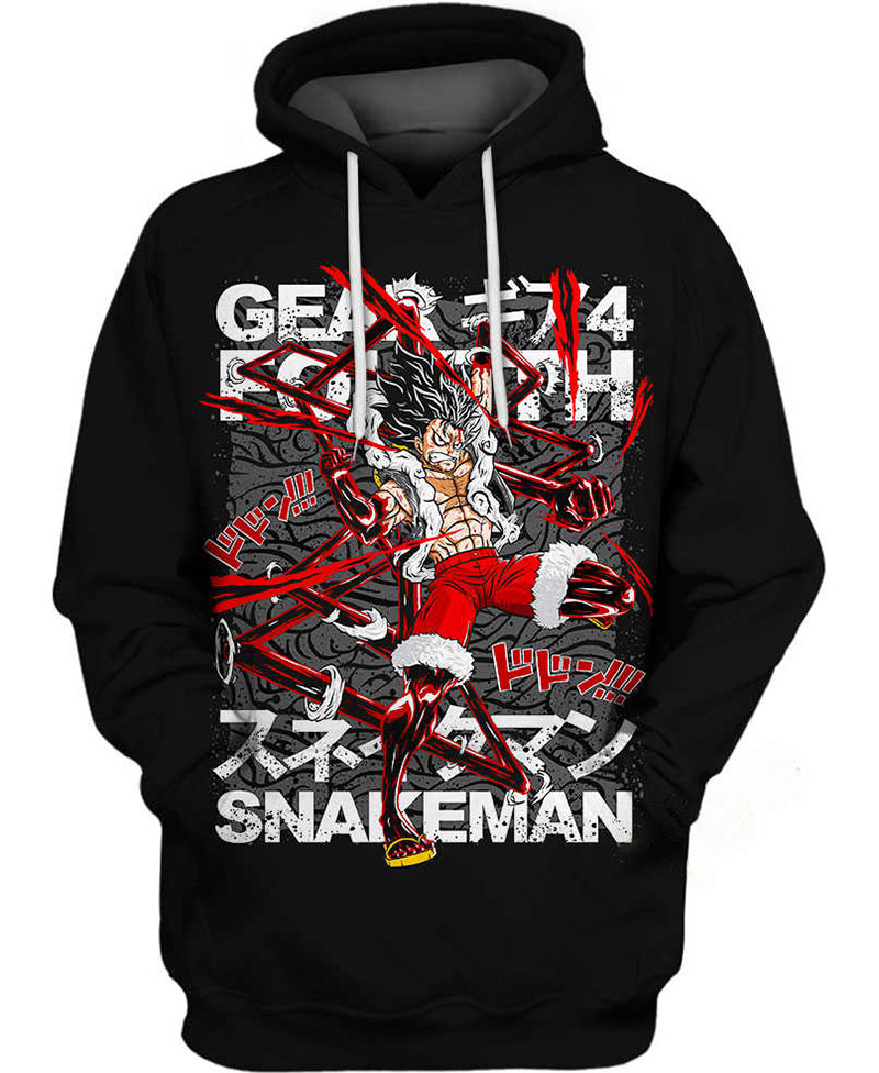 Luffy Snakeman Hoodie 3D 14 Luffy Snakeman Hoodie 3D