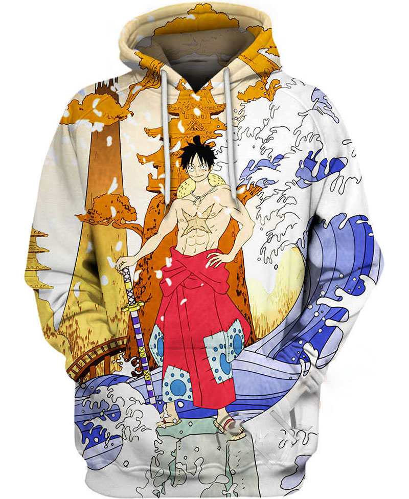 Luffy Wano Kuni Hoodie 3D