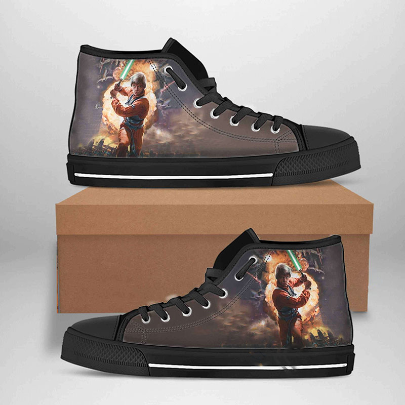 Luke Skywalker Best Movie Character High Top Shoes