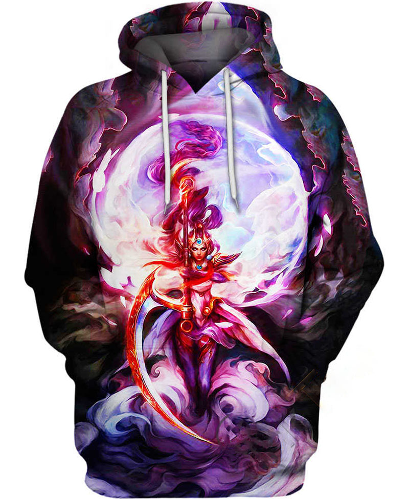 Lunar Goddess Diana Hoodie 3D 7 Lunar Goddess Diana Hoodie 3D