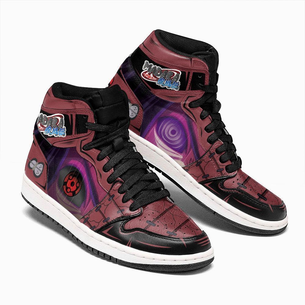 Madara Rinnegan Mangekyou Naruto Custom Anime Air Jordan Shoes